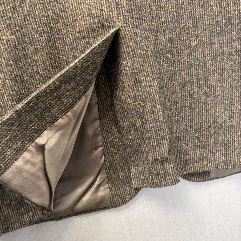 Vintage Brassard Mens 42R Tweed Blazer Brown Wool Sport Coat Dark Academia USA